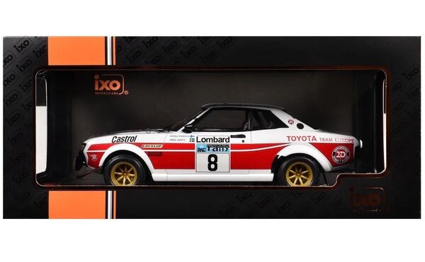 Toyota Toyota Celica 2000 GT (RA21) #8 RAC Rally 1977 - 1:18 - IXO Models Toyota Toyota Celica 2000 GT (RA21) #8 RAC Rally 1977 - 1:18 - IXO Models