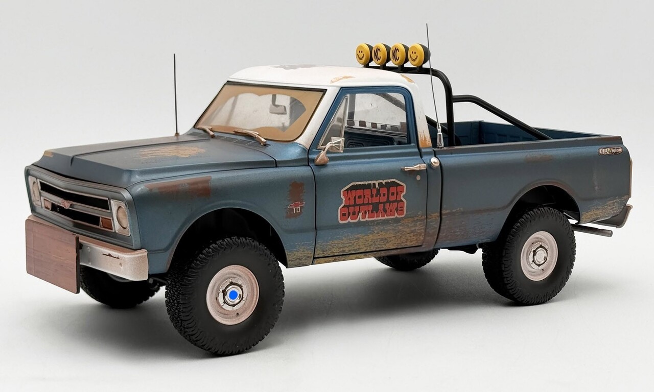 Chevrolet Chevrolet K10 'World of Outlaws' Push Pick-Up Truck 1967 (Racing Rusted) - 1:18 - ACME Chevrolet Chevrolet K10 'World of Outlaws' Push Pick-Up Truck 1967 (Racing Rusted) - 1:18 - ACME