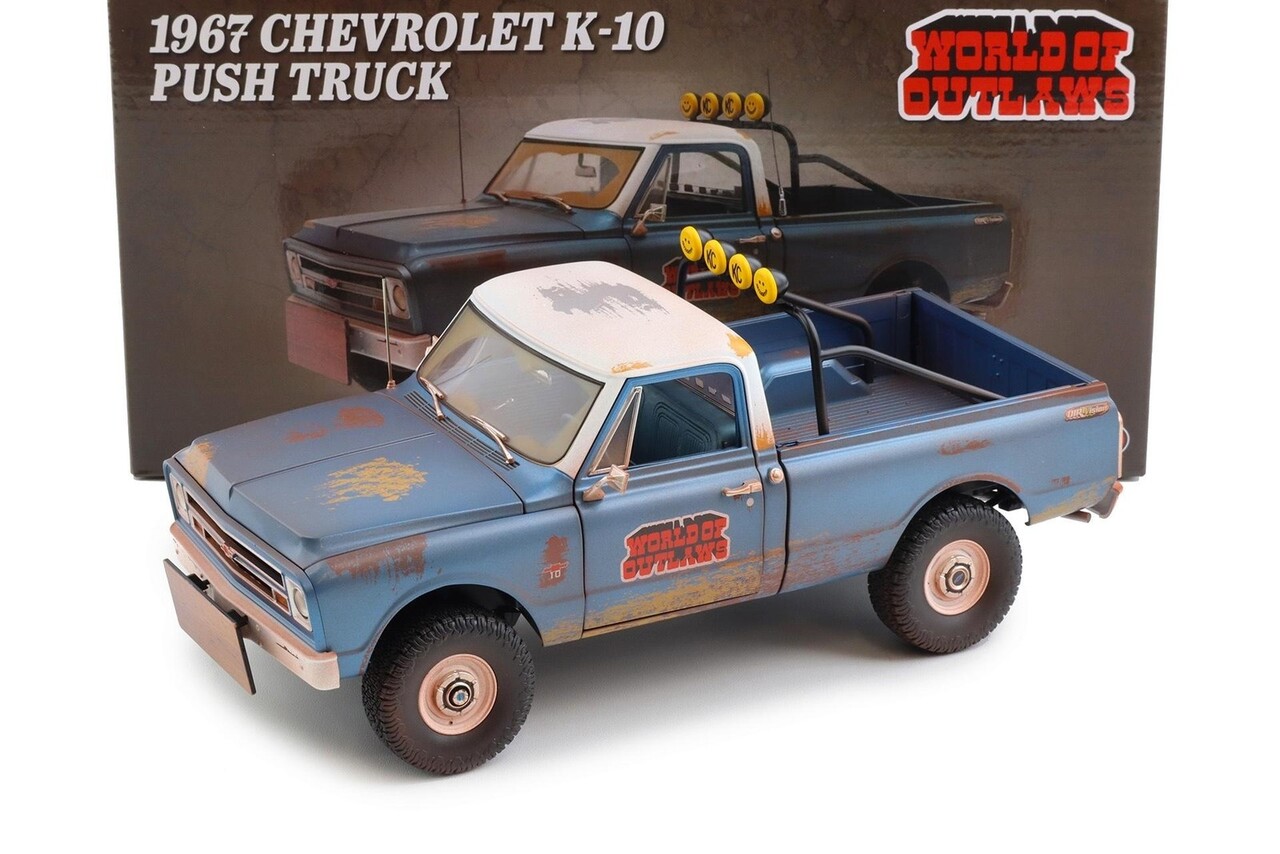 Chevrolet Chevrolet K10 'World of Outlaws' Push Pick-Up Truck 1967 (Racing Rusted) - 1:18 - ACME Chevrolet Chevrolet K10 'World of Outlaws' Push Pick-Up Truck 1967 (Racing Rusted) - 1:18 - ACME