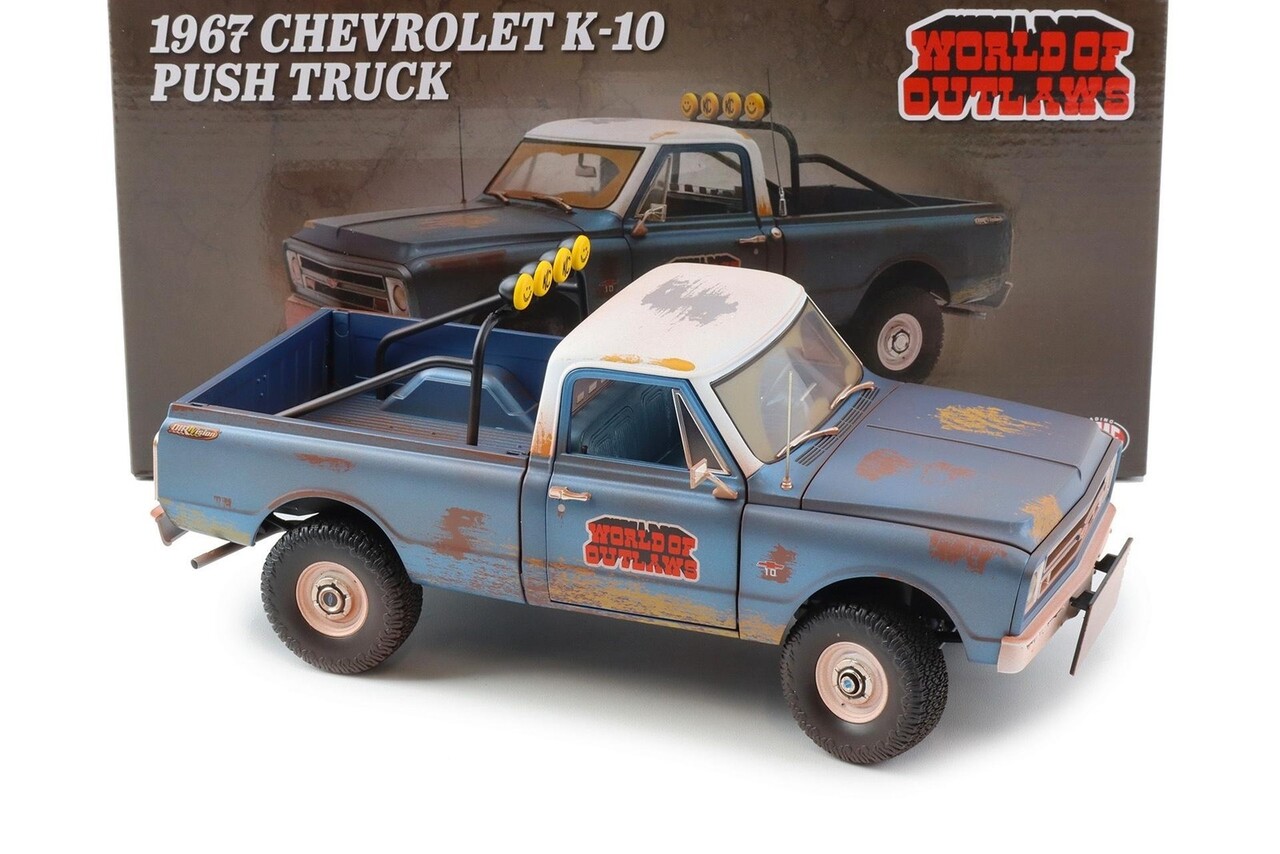Chevrolet Chevrolet K10 'World of Outlaws' Push Pick-Up Truck 1967 (Racing Rusted) - 1:18 - ACME Chevrolet Chevrolet K10 'World of Outlaws' Push Pick-Up Truck 1967 (Racing Rusted) - 1:18 - ACME