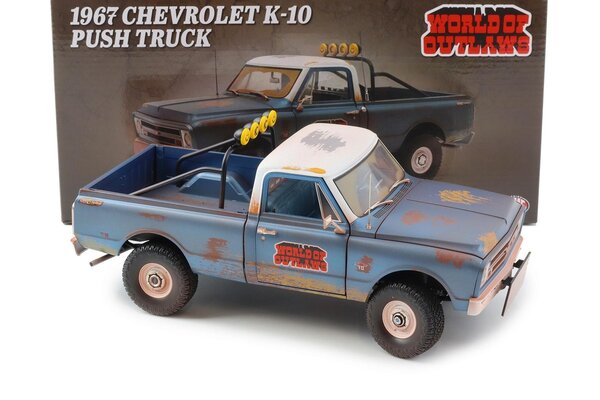 Chevrolet Chevrolet K10 'World of Outlaws' Push Pick-Up Truck 1967 (Racing Rusted) - 1:18 - ACME Chevrolet Chevrolet K10 'World of Outlaws' Push Pick-Up Truck 1967 (Racing Rusted) - 1:18 - ACME