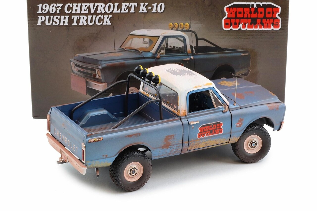 Chevrolet Chevrolet K10 'World of Outlaws' Push Pick-Up Truck 1967 (Racing Rusted) - 1:18 - ACME Chevrolet Chevrolet K10 'World of Outlaws' Push Pick-Up Truck 1967 (Racing Rusted) - 1:18 - ACME