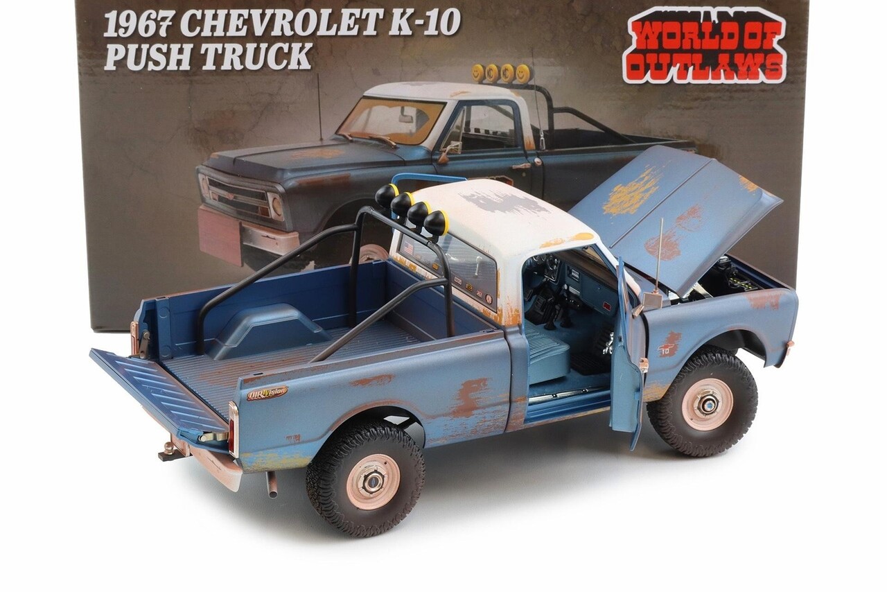 Chevrolet Chevrolet K10 'World of Outlaws' Push Pick-Up Truck 1967 (Racing Rusted) - 1:18 - ACME Chevrolet Chevrolet K10 'World of Outlaws' Push Pick-Up Truck 1967 (Racing Rusted) - 1:18 - ACME