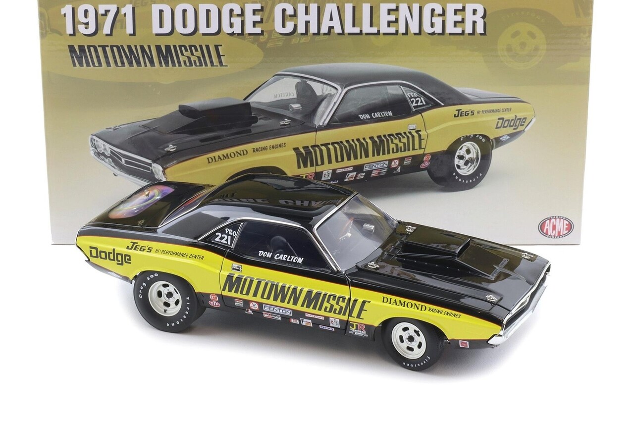 Dodge Dodge Challenger Coupe 1971 'Motown Missle' - 1:18 - ACME Dodge Dodge Challenger Coupe 1971 'Motown Missle' - 1:18 - ACME