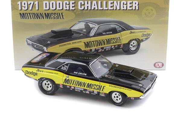 Dodge Dodge Challenger Coupe 1971 'Motown Missle' - 1:18 - ACME Dodge Dodge Challenger Coupe 1971 'Motown Missle' - 1:18 - ACME