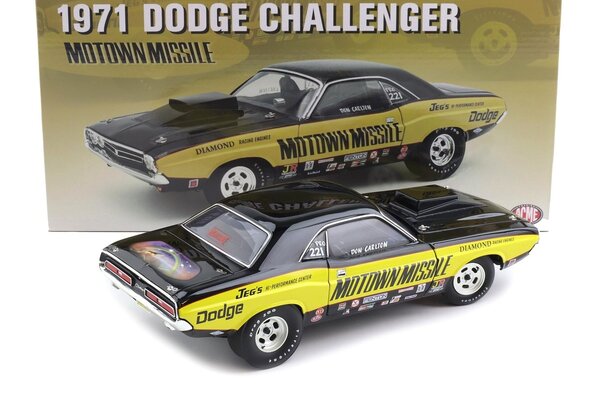 Dodge Dodge Challenger Coupe 1971 'Motown Missle' - 1:18 - ACME Dodge Dodge Challenger Coupe 1971 'Motown Missle' - 1:18 - ACME