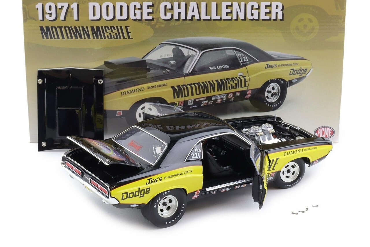 Dodge Dodge Challenger Coupe 1971 'Motown Missle' - 1:18 - ACME Dodge Dodge Challenger Coupe 1971 'Motown Missle' - 1:18 - ACME