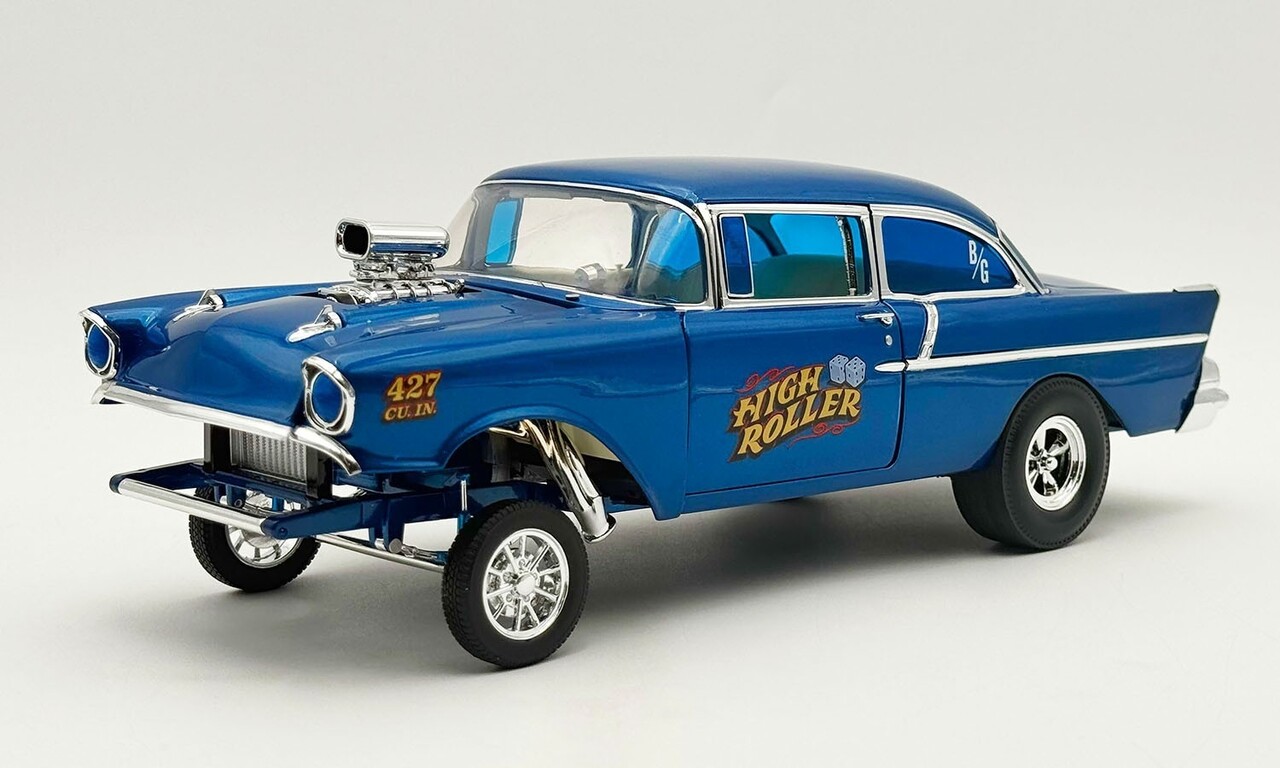 Chevrolet Chevrolet 150 Gasser 427 Drag Motor 1957 'High Roller' - 1:18 - ACME Chevrolet Chevrolet 150 Gasser 427 Drag Motor 1957 'High Roller' - 1:18 - ACME