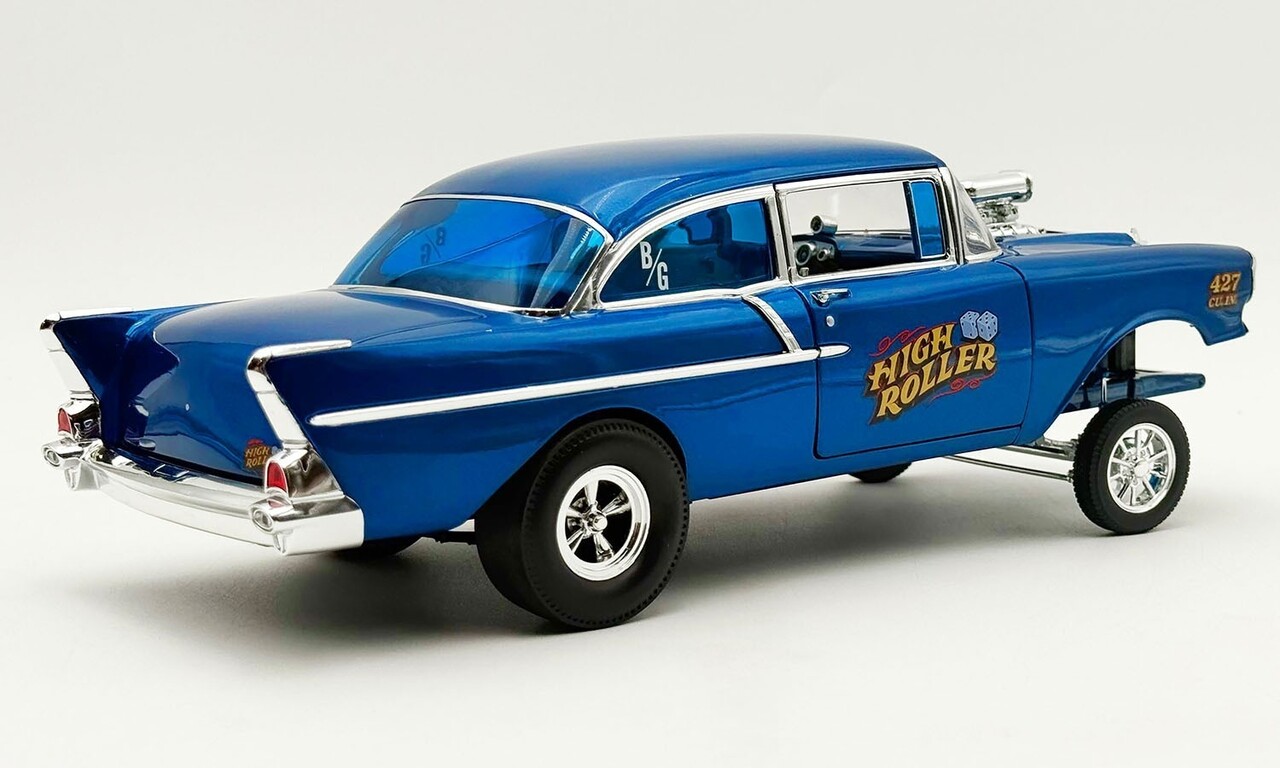 Chevrolet Chevrolet 150 Gasser 427 Drag Motor 1957 'High Roller' - 1:18 - ACME Chevrolet Chevrolet 150 Gasser 427 Drag Motor 1957 'High Roller' - 1:18 - ACME