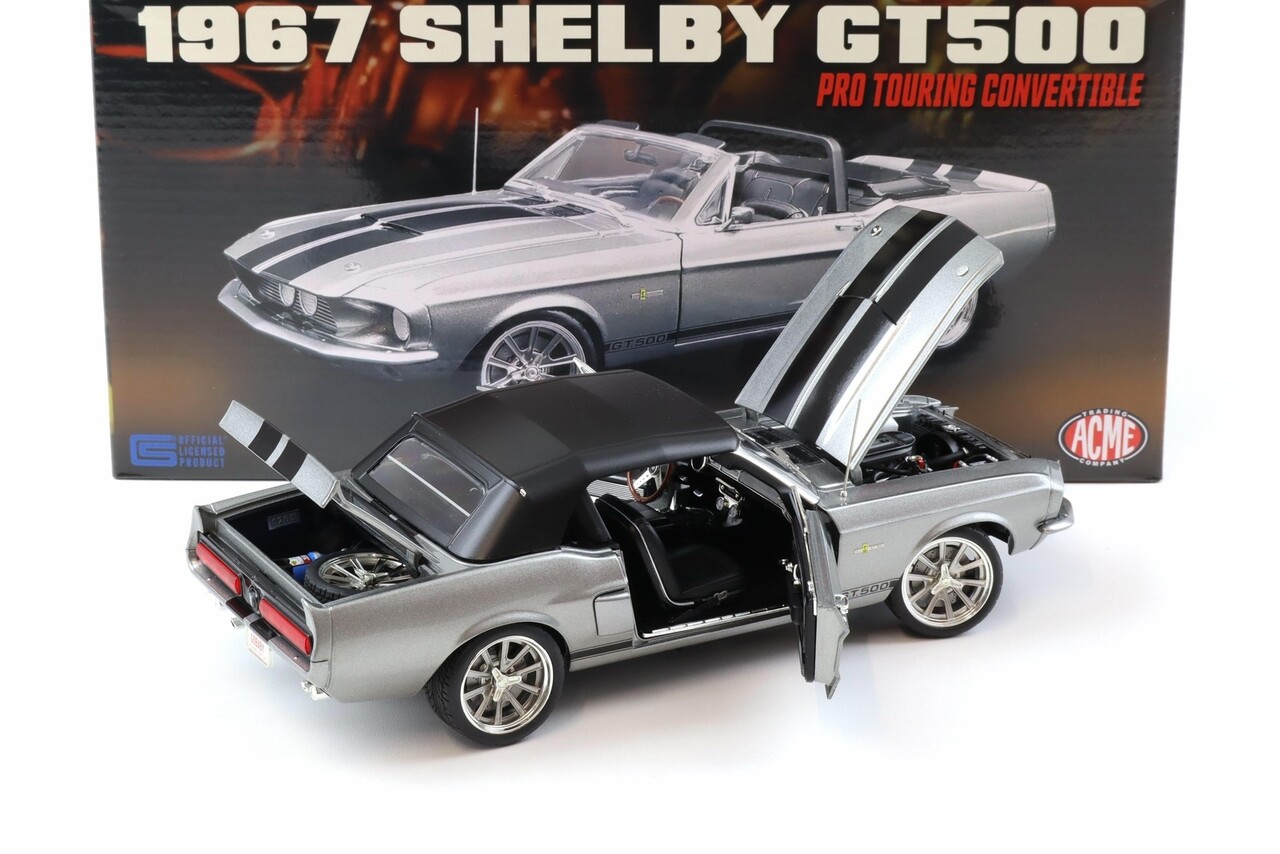 Ford Ford Mustang GT 500 Convertible G60 Pro Touring Tribute 1967 - 1:18 - Acme Ford Ford Mustang GT 500 Convertible G60 Pro Touring Tribute 1967 - 1:18 - Acme