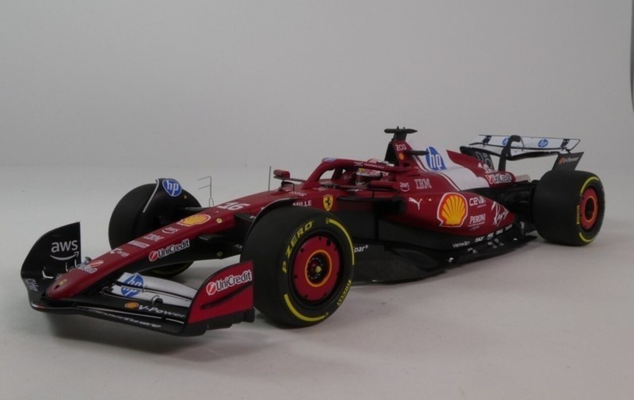 Formule 1 Ferrari  F1 SF-25 #16 Team Scuderia Ferrari Sprint Race GP China 2025 C.Leclerc + Driver Figure  - 1:18 - BBR