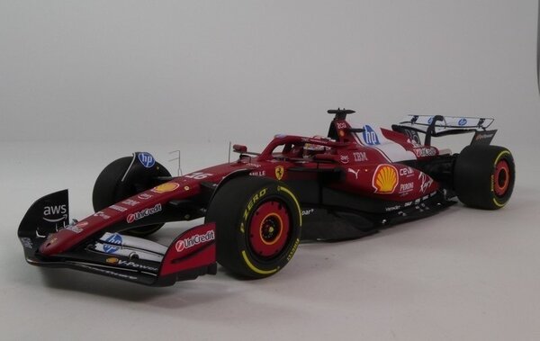 Formule 1 Ferrari  F1 SF-25 #16 Team Scuderia Ferrari Sprint Race GP China 2025 C.Leclerc + Driver Figure  - 1:18 - BBR