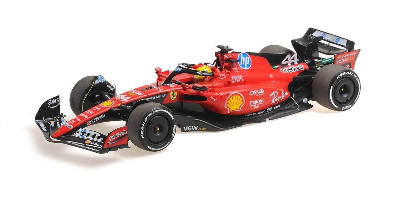Formule 1 Ferrari  F1 SF-23 #44 Test Circuit Fiorano 2025 L.Hamilton + Driver Figure  - 1:18 - BBR