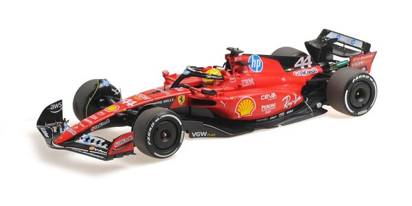 Formule 1 Ferrari  F1 SF-23 #44 Test Circuit Fiorano 2025 L.Hamilton + Driver Figure  - 1:18 - BBR