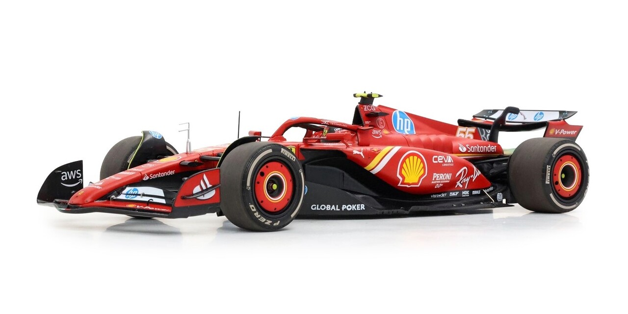 Formule 1 Ferrari  F1 SF-24 #55 Team Scuderia Ferrari  2nd GP Austin USA 2024 C.Sainz  - 1:18 - BBR