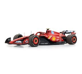 Formule 1 Ferrari F1 SF-24 #55 Team Scuderia Ferrari 2nd GP Austin USA 2024 C.Sainz - 1:18 - BBR Formule 1 Ferrari F1 SF-24 #55 Team Scuderia Ferrari 2nd GP Austin USA 2024 C.Sainz - 1:18 - BBR