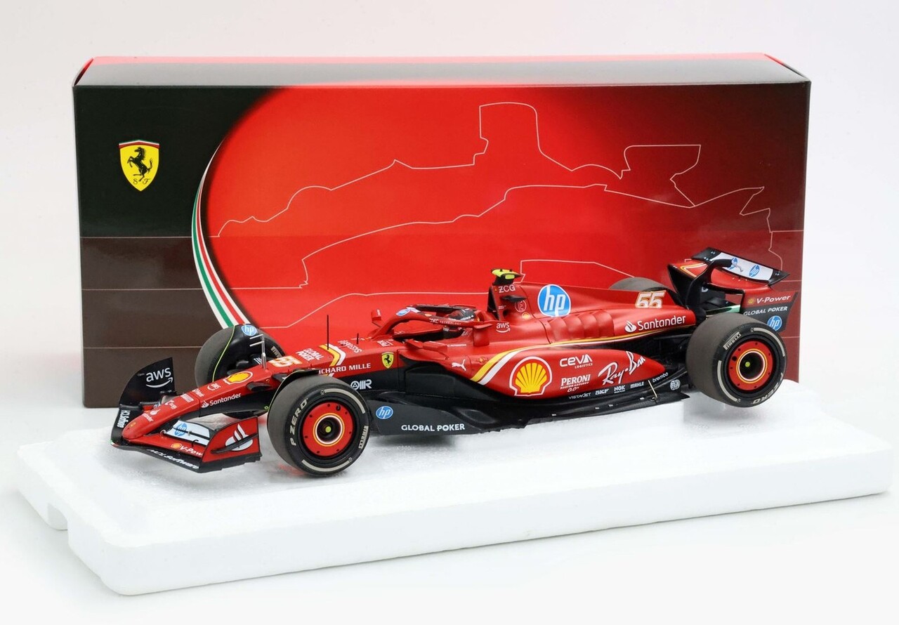 Formule 1 Ferrari  F1 SF-24 #55 Team Scuderia Ferrari  2nd GP Austin USA 2024 C.Sainz  - 1:18 - BBR