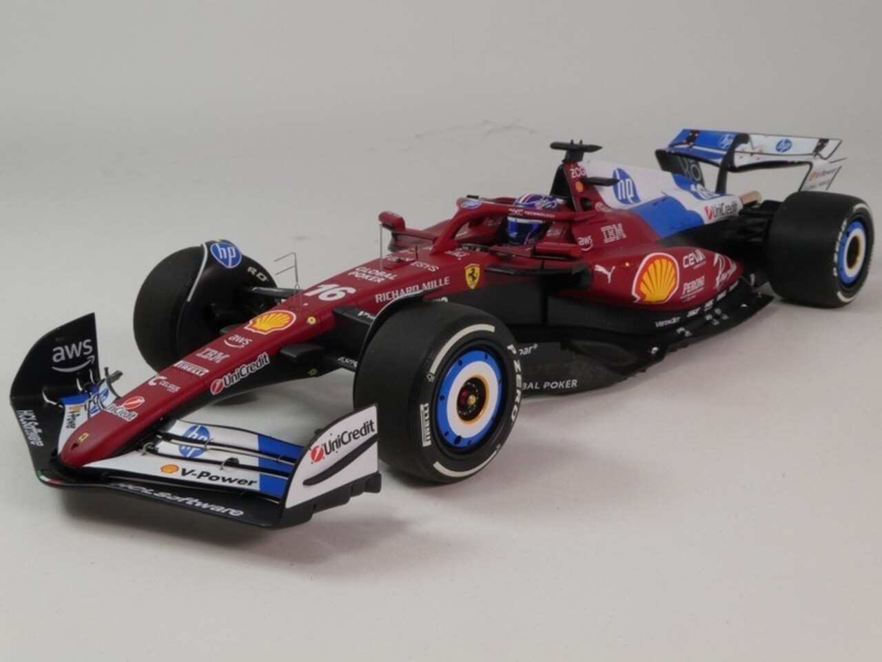 Formule 1 Ferrari  F1 SF-25 #16 Team Scuderia Ferrari GP Miami 2025 C.Leclerc + Driver Figure  - 1:18 - BBR