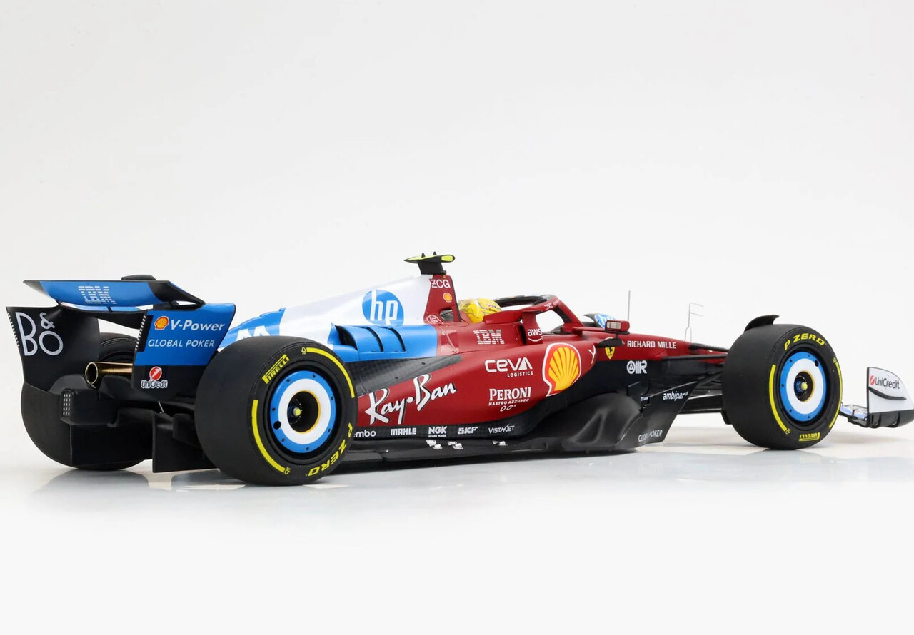 Formule 1 Ferrari  F1 SF-25 #44 Team Scuderia Ferrari HP GP Miami 2025 L.Hamilton + Driver Figure  - 1:18 - BBR
