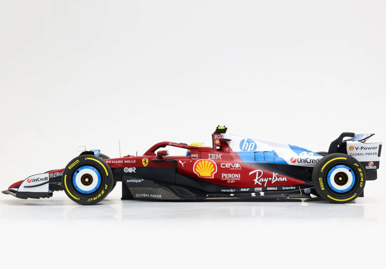 Formule 1 Ferrari  F1 SF-25 #44 Team Scuderia Ferrari HP GP Miami 2025 L.Hamilton + Driver Figure  - 1:18 - BBR