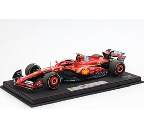 Formule 1 Ferrari F1 SF-24 #55 Team Scuderia Ferrari 2nd GP Austin USA 2024 C.Sainz + Showcase - 1:18 - BBR Formule 1 Ferrari F1 SF-24 #55 Team Scuderia Ferrari 2nd GP Austin USA 2024 C.Sainz + Showcase - 1:18 - BBR