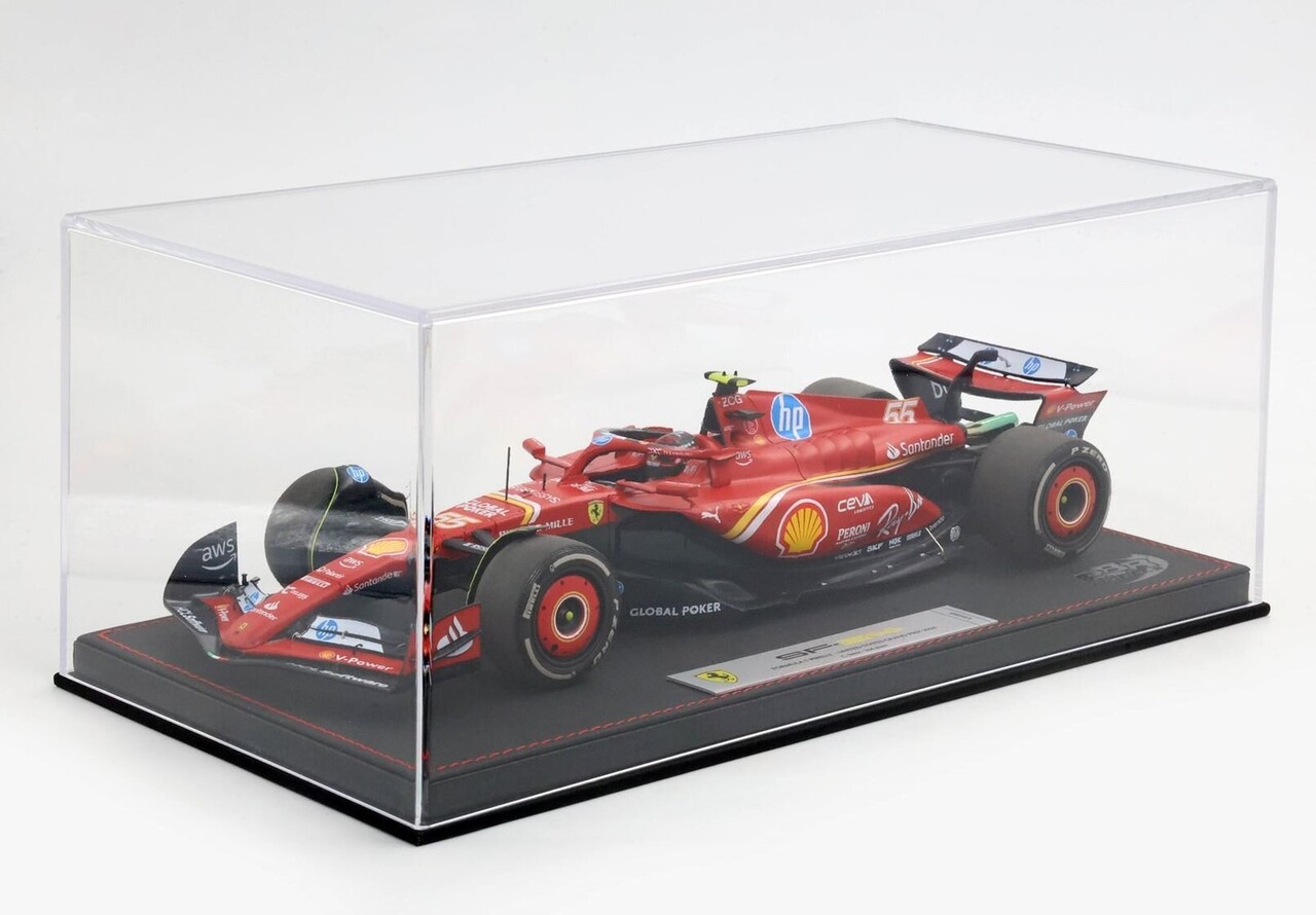 Formule 1 Ferrari F1 SF-24 #55 Team Scuderia Ferrari 2nd GP Austin USA 2024 C.Sainz + Showcase - 1:18 - BBR Formule 1 Ferrari F1 SF-24 #55 Team Scuderia Ferrari 2nd GP Austin USA 2024 C.Sainz + Showcase - 1:18 - BBR