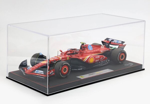 Formule 1 Ferrari F1 SF-24 #55 Team Scuderia Ferrari 2nd GP Austin USA 2024 C.Sainz + Showcase - 1:18 - BBR Formule 1 Ferrari F1 SF-24 #55 Team Scuderia Ferrari 2nd GP Austin USA 2024 C.Sainz + Showcase - 1:18 - BBR