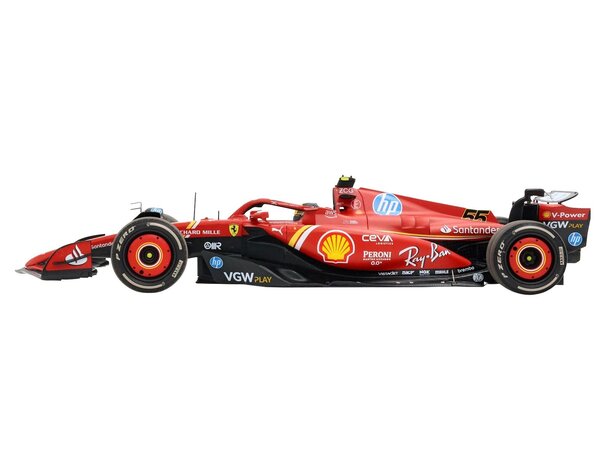 Formule 1 Ferrari F1 SF-2howcase - 1:18 - BBR 4 #55 Team Scuderia Ferrari Winner GP Monza Italy 2024 C.Sainz + Showcase - 1:18 - BBR Formule 1 Ferrari F1 SF-2howcase - 1:18 - BBR 4 #55 Team Scuderia Ferrari Winner GP Monza Italy 2024 C.Sainz + Showcase - 1:18 - BBR