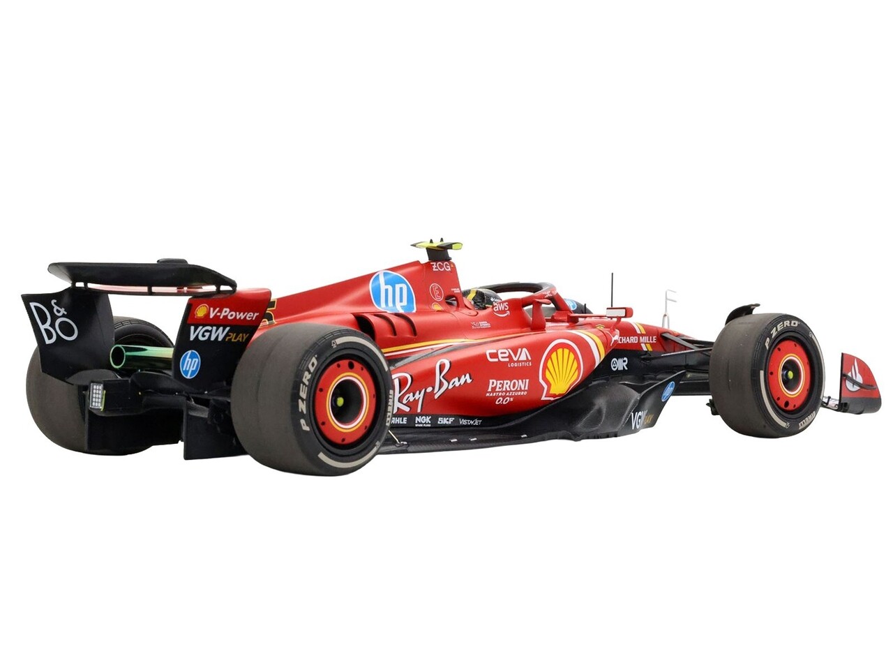 Formule 1 Ferrari F1 SF-2howcase - 1:18 - BBR 4 #55 Team Scuderia Ferrari Winner GP Monza Italy 2024 C.Sainz + Showcase - 1:18 - BBR Formule 1 Ferrari F1 SF-2howcase - 1:18 - BBR 4 #55 Team Scuderia Ferrari Winner GP Monza Italy 2024 C.Sainz + Showcase - 1:18 - BBR