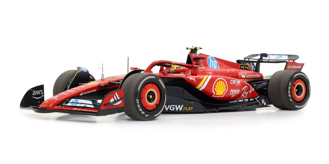 Formule 1 Ferrari F1 SF-24 #55 Team Scuderia Ferrari GP Monza Italy 2024 C.Sainz - 1:18 - BBR Formule 1 Ferrari F1 SF-24 #55 Team Scuderia Ferrari GP Monza Italy 2024 C.Sainz - 1:18 - BBR