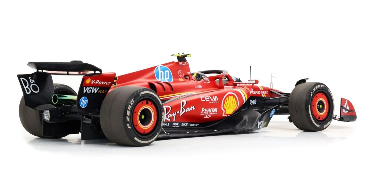 Formule 1 Ferrari F1 SF-24 #55 Team Scuderia Ferrari GP Monza Italy 2024 C.Sainz - 1:18 - BBR Formule 1 Ferrari F1 SF-24 #55 Team Scuderia Ferrari GP Monza Italy 2024 C.Sainz - 1:18 - BBR