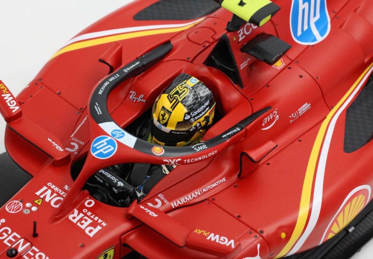 Formule 1 Ferrari F1 SF-24 #55 Team Scuderia Ferrari GP Monza Italy 2024 C.Sainz - 1:18 - BBR Formule 1 Ferrari F1 SF-24 #55 Team Scuderia Ferrari GP Monza Italy 2024 C.Sainz - 1:18 - BBR