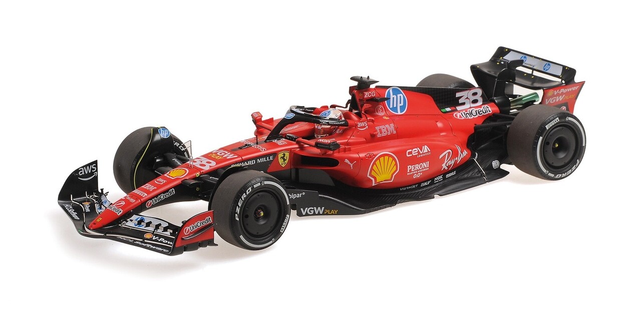 Formule 1 Ferrari F1 SF-23 #38 Test Circuit Fiorano 2025 G.Zhou + Showcase - 1:18 - BBR Formule 1 Ferrari F1 SF-23 #38 Test Circuit Fiorano 2025 G.Zhou + Showcase - 1:18 - BBR