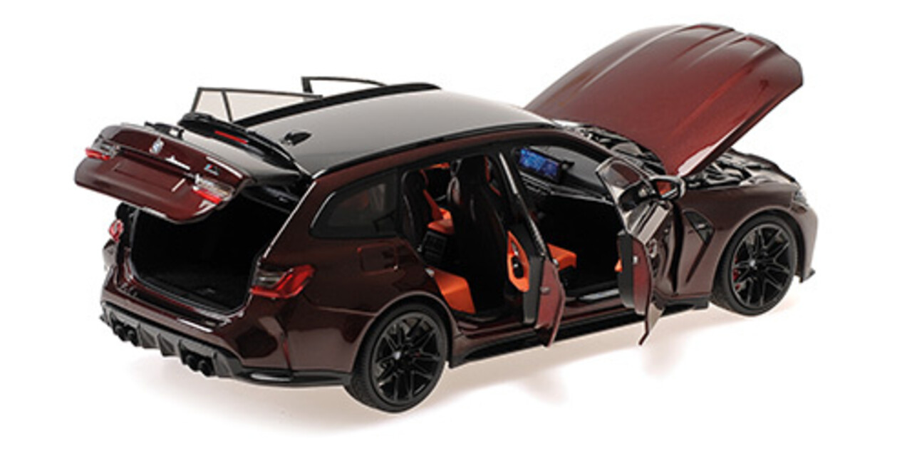 BMW BMW M3 Touring 2024 Red/Black Wheels/Tartufo Interior - 1:18 - Minichamps BMW BMW M3 Touring 2024 Red/Black Wheels/Tartufo Interior - 1:18 - Minichamps