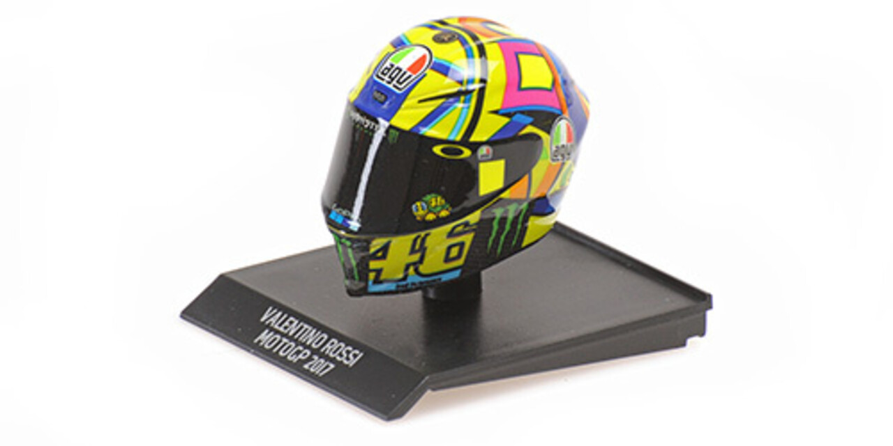 AGV Helmet Valentino Rossi MotoGP 2017 - 1:10 - Minichamps AGV Helmet Valentino Rossi MotoGP 2017 - 1:10 - Minichamps