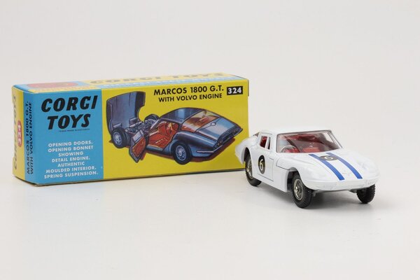 Marcos Marcos 1800 GT #2 1966 + Driver - 1:43 - Corgi Marcos Marcos 1800 GT #2 1966 + Driver - 1:43 - Corgi