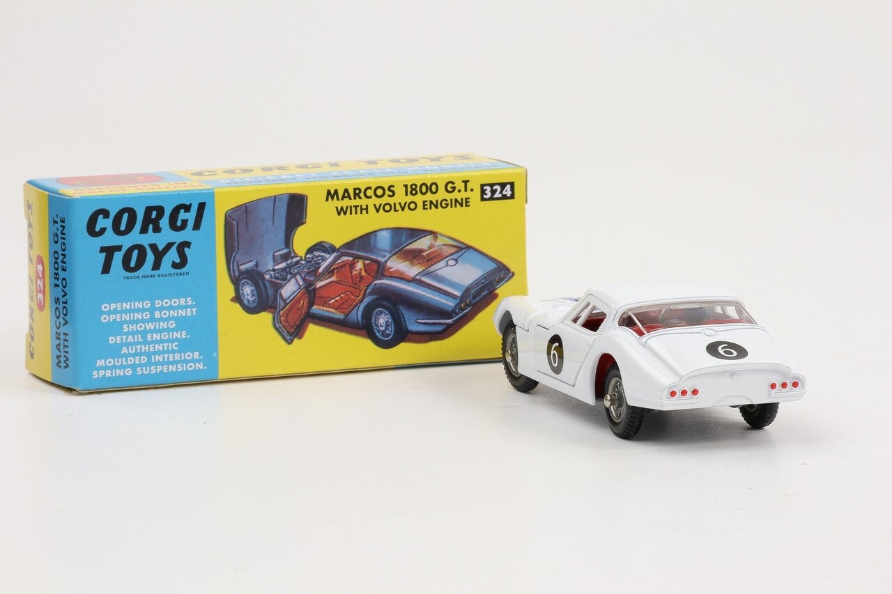 Marcos Marcos 1800 GT #2 1966 + Driver - 1:43 - Corgi Marcos Marcos 1800 GT #2 1966 + Driver - 1:43 - Corgi