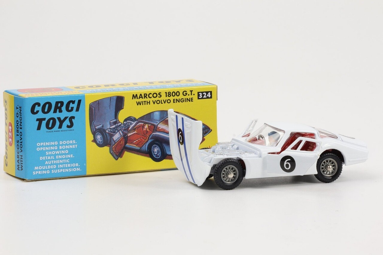 Marcos Marcos 1800 GT #2 1966 + Driver - 1:43 - Corgi Marcos Marcos 1800 GT #2 1966 + Driver - 1:43 - Corgi