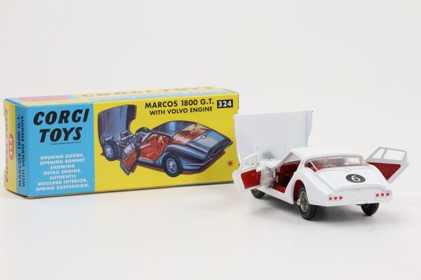 Marcos Marcos 1800 GT #2 1966 + Driver - 1:43 - Corgi Marcos Marcos 1800 GT #2 1966 + Driver - 1:43 - Corgi