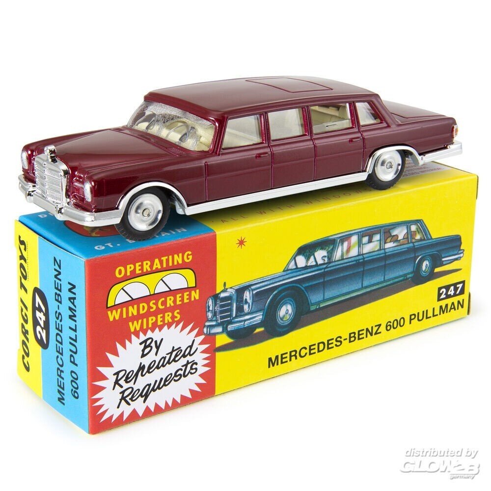 Mercedes-Benz Mercedes-Benz S-Class 600 Pullman 1963 + Operating Wipers - 1:43 - Corgi