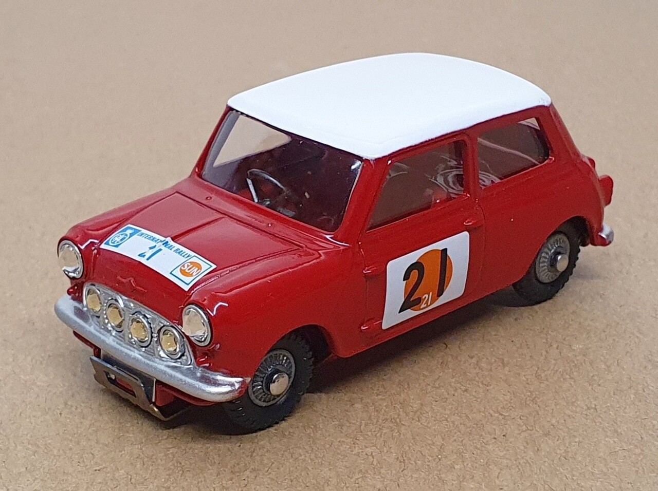 Austin Austin Seven (Mini Cooper S) #21 Rally RAC International 1966 - 1:43 - Corgi Austin Austin Seven (Mini Cooper S) #21 Rally RAC International 1966 - 1:43 - Corgi