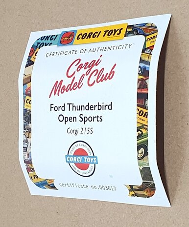 Ford Ford Thunderbird Cabriolet Open 1965 + Figure - 1:43 - Corgi Ford Ford Thunderbird Cabriolet Open 1965 + Figure - 1:43 - Corgi
