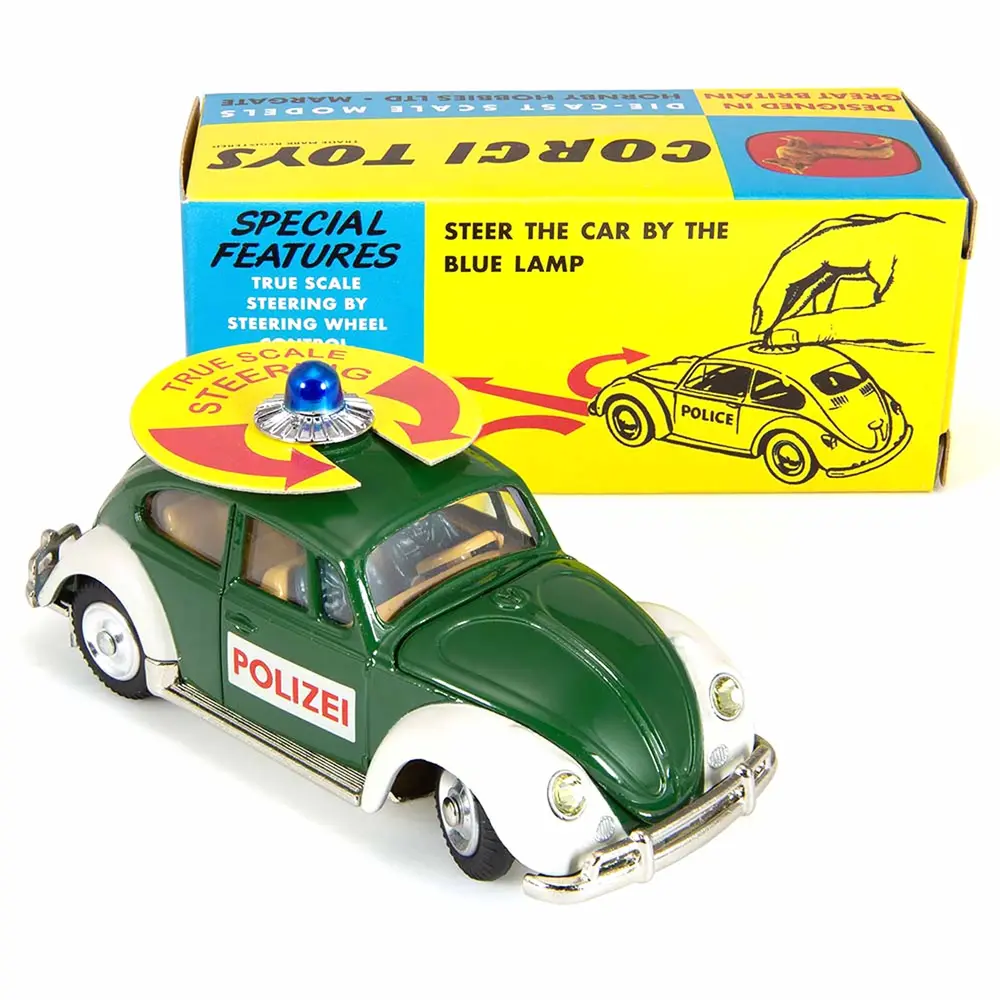 Volkswagen Volkswagen Beetle Maggiolino European German Police Car 1969 - 1:43 - Corgi Volkswagen Volkswagen Beetle Maggiolino European German Police Car 1969 - 1:43 - Corgi