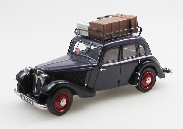 Adler Adler Trumpf Junior 4-Door Taxi Vienna 1939 + Roof Rack + Luggage - 1:43 - Esval Models Adler Adler Trumpf Junior 4-Door Taxi Vienna 1939 + Roof Rack + Luggage - 1:43 - Esval Models