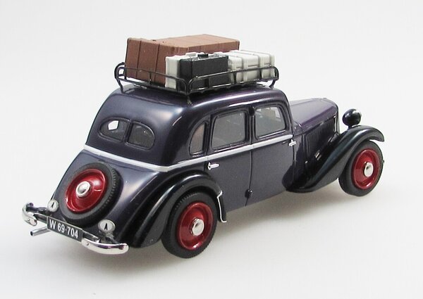 Adler Adler Trumpf Junior 4-Door Taxi Vienna 1939 + Roof Rack + Luggage - 1:43 - Esval Models Adler Adler Trumpf Junior 4-Door Taxi Vienna 1939 + Roof Rack + Luggage - 1:43 - Esval Models
