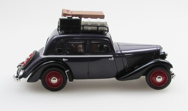 Adler Adler Trumpf Junior 4-Door Taxi Vienna 1939 + Roof Rack + Luggage - 1:43 - Esval Models Adler Adler Trumpf Junior 4-Door Taxi Vienna 1939 + Roof Rack + Luggage - 1:43 - Esval Models