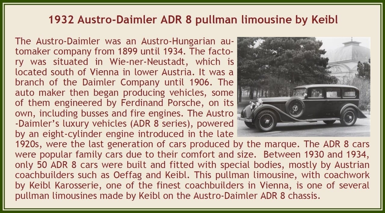 Austro Daimler Austro Daimler ADR8 Limousine Pullman by Keibl 1932 - 1:43 - Esval Models Austro Daimler Austro Daimler ADR8 Limousine Pullman by Keibl 1932 - 1:43 - Esval Models