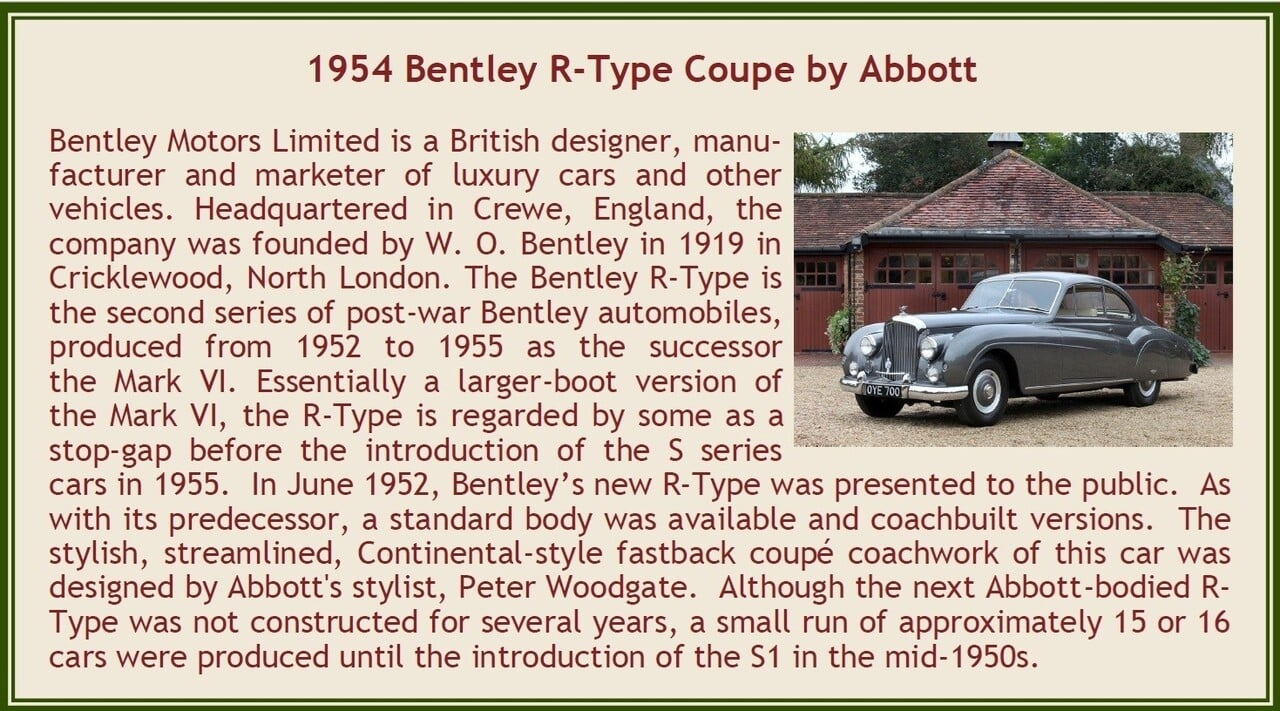 Bentley Bentley R-Type Coupe Carrozzeria Abbott 1952 - 1:43 - Esval Models Bentley Bentley R-Type Coupe Carrozzeria Abbott 1952 - 1:43 - Esval Models