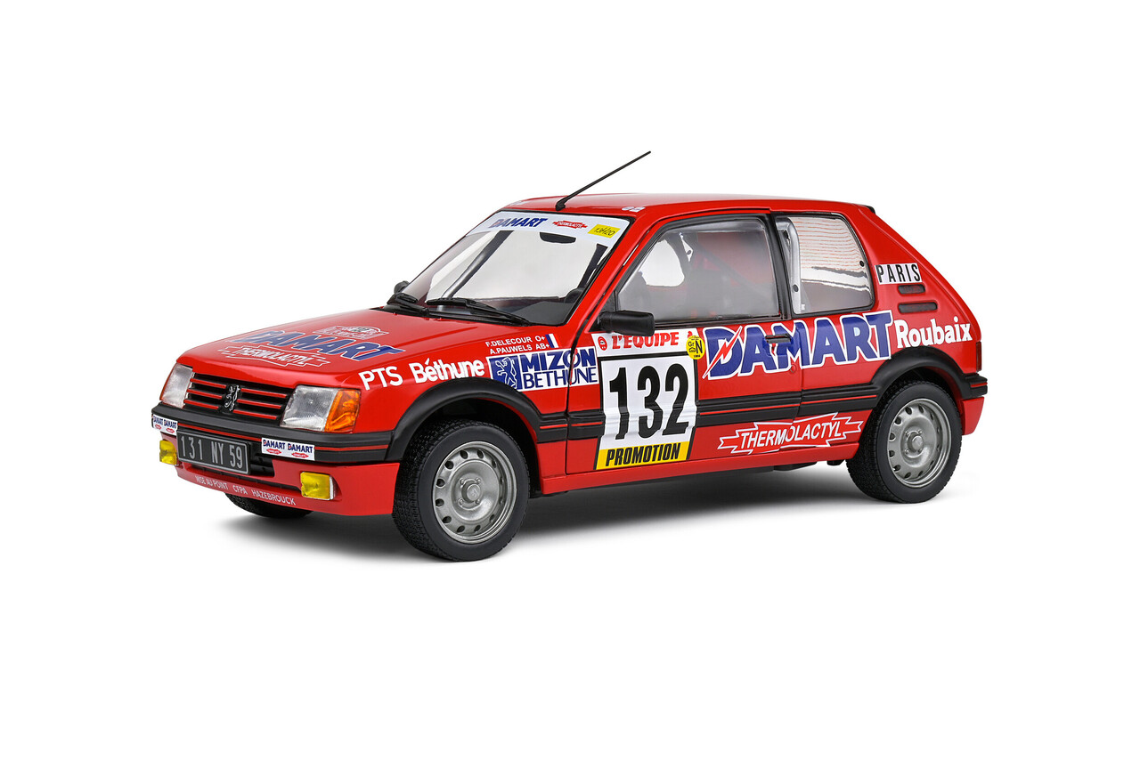 Peugeot Peugeot 205 GTI 1,6L #132 Rallye Monte-Carlo 1986 - 1:18 - Solido Peugeot Peugeot 205 GTI 1,6L #132 Rallye Monte-Carlo 1986 - 1:18 - Solido