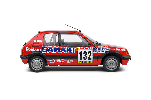 Peugeot Peugeot 205 GTI 1,6L #132 Rallye Monte-Carlo 1986 - 1:18 - Solido Peugeot Peugeot 205 GTI 1,6L #132 Rallye Monte-Carlo 1986 - 1:18 - Solido